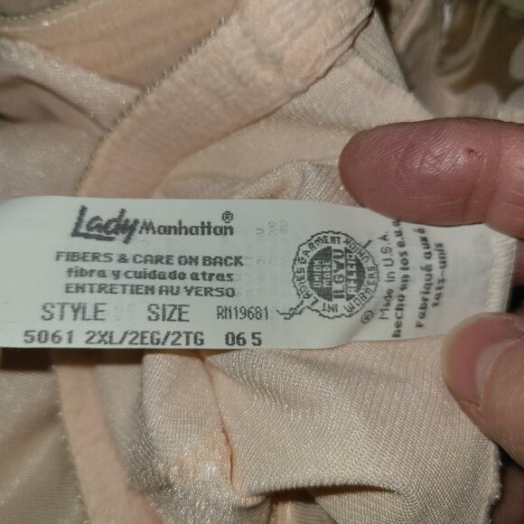 VTG Light Pink Lady Manhattan Girdle Shaper Brief SZ 2XL Model 5061 - Picture 4 of 5